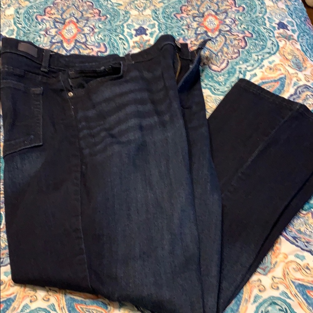Dark denim jeans